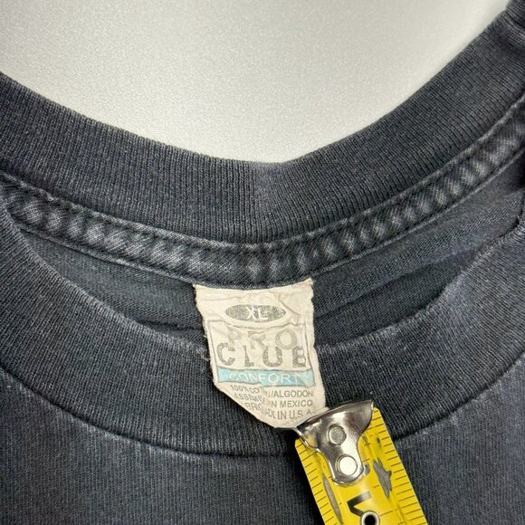 Vintage Pro Club Faded T Shirt Mens XL 22.5x28 Black Skate Grunge - Picture 7 of 9